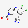 1-[6,7-dichloro-9-(1H-pyrazol-4-yl)-1,3,4,5-tetrahydro-2H-pyrido[4,3-b]indol-2-yl]-2-hydroxyethan-1-one