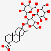 (8alpha,9beta,10alpha,13alpha)-13-{[alpha-L-allopyranosyl-(1->2)-[beta-D-mannopyranosyl-(1->3)]-beta-D-allopyranosyl]oxy}kauran-18-oic acid