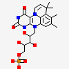 1-deoxy-5-O-phosphono-1-(3,3,4,5-tetramethyl-9,11-dioxo-2,3,8,9,10,11-hexahydro-7H-quinolino[1,8-fg]pteridin-12-ium-7-yl)-D-ribitol