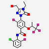 ~{N}-(2-chloranyl-6-fluoranyl-phenyl)-4-[4-ethyl-3-(hydroxymethyl)-5-oxidanylidene-1,2,4-triazol-1-yl]-5-fluoranyl-2-[(2~{S})-1,1,1-tris(fluoranyl)propan-2-yl]oxy-benzamide