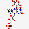 (~{E})-2-[[(4~{a}~{S})-7,8-dimethyl-2,4-bis(oxidanylidene)-10-[(2~{S},3~{S},4~{S})-2,3,4-tris(oxidanyl)-5-phosphonooxy-pentyl]-5~{H}-benzo[g]pteridin-4~{a}-yl]oxy]-3-oxidanyl-but-2-enedioic acid