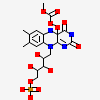 1-deoxy-1-[(4aS)-4a-[(methoxycarbonyl)peroxy]-7,8-dimethyl-2,4-dioxo-3,4,4a,5-tetrahydrobenzo[g]pteridin-10(2H)-yl]-5-O-phosphono-D-ribitol