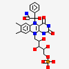 1-{5-[(1S)-2-amino-1-hydroxy-2-oxo-1-phenylethyl]-7,8-dimethyl-2,4-dioxo-1,2,3,4-tetrahydrobenzo[g]pteridine-5,10-diium-10-yl}-1-deoxy-5-O-phosphono-D-ribitol