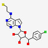 2-[[7-[(2~{R},3~{R},4~{S},5~{R})-5-[(~{R})-(4-chlorophenyl)-oxidanyl-methyl]-3,4-bis(oxidanyl)oxolan-2-yl]pyrrolo[2,3-d]pyrimidin-4-yl]amino]ethanal