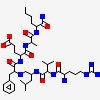 N-[(2R)-2-({N~5~-[amino(iminio)methyl]-L-ornithyl-L-valyl}amino)-4-methylpentyl]-L-phenylalanyl-L-alpha-glutamyl-L-alanyl-L-norleucinamide