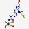 N-{3-[(6-{[(2,6-dichloro-3,5-dimethoxyphenyl)carbamoyl](methyl)amino}pyrimidin-4-yl)amino]-1-(2-hydroxyethyl)-1H-pyrazol-4-yl}prop-2-enamide