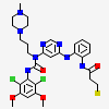 N-{2-[(6-{[(2,6-dichloro-3,5-dimethoxyphenyl)carbamoyl][3-(4-methylpiperazin-1-yl)propyl]amino}pyrimidin-4-yl)amino]phenyl}prop-2-enamide