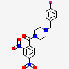 (2,4-dinitrophenyl)-[4-[(4-fluorophenyl)methyl]piperazin-1-yl]methanone