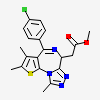 methyl [(6S)-4-(4-chlorophenyl)-2,3,9-trimethyl-6H-thieno[3,2-f][1,2,4]triazolo[4,3-a][1,4]diazepin-6-yl]acetate