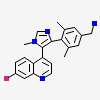 [4-[5-(7-fluoranylquinolin-4-yl)-1-methyl-imidazol-4-yl]-3,5-dimethyl-phenyl]methanamine