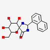(5~{S},7~{R},8~{S},9~{S},10~{R})-7-(hydroxymethyl)-2-naphthalen-1-yl-8,9,10-tris(oxidanyl)-6-oxa-1,3-diazaspiro[4.5]dec-1-en-4-one