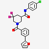 (3S)-N-(4-chlorophenyl)-5,5-difluoro-1-[3-(furan-2-yl)benzene-1-carbonyl]piperidine-3-carboxamide