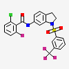 2-chloro-6-fluoro-N-(1-{[3-(trifluoromethyl)phenyl]sulfonyl}-2,3-dihydro-1H-indol-6-yl)benzamide