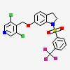 6-[(3,5-dichloropyridin-4-yl)methoxy]-1-{[3-(trifluoromethyl)phenyl]sulfonyl}-2,3-dihydro-1H-indole