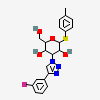 (2~{R},3~{R},4~{S},5~{R},6~{S})-4-[4-(3-fluorophenyl)-1,2,3-triazol-1-yl]-2-(hydroxymethyl)-6-(4-methylphenyl)sulfanyl-oxane-3,5-diol