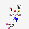 (2~{R},3~{R},4~{S},5~{R},6~{S})-4-[4-[3,4-bis(fluoranyl)phenyl]-1,2,3-triazol-1-yl]-2-(hydroxymethyl)-6-(4-methylphenyl)sulfanyl-oxane-3,5-diol