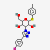 (2~{R},3~{R},4~{S},5~{R},6~{S})-4-[4-(4-fluorophenyl)-1,2,3-triazol-1-yl]-2-(hydroxymethyl)-6-(4-methylphenyl)sulfanyl-oxane-3,5-diol