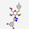 (2~{R},3~{R},4~{S},5~{R},6~{S})-4-[4-[3,5-bis(fluoranyl)phenyl]-1,2,3-triazol-1-yl]-2-(hydroxymethyl)-6-(4-methylphenyl)sulfanyl-oxane-3,5-diol