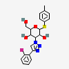 (2~{R},3~{R},4~{S},5~{R},6~{S})-4-[4-(2-fluorophenyl)-1,2,3-triazol-1-yl]-2-(hydroxymethyl)-6-(4-methylphenyl)sulfanyl-oxane-3,5-diol
