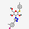 (2~{R},3~{R},4~{S},5~{R},6~{S})-4-[4-(4-fluoranyl-3-methyl-phenyl)-1,2,3-triazol-1-yl]-2-(hydroxymethyl)-6-(4-methylphenyl)sulfanyl-oxane-3,5-diol