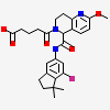 5-[(5R)-5-[(7-fluoro-1,1-dimethyl-2,3-dihydro-1H-inden-5-yl)carbamoyl]-2-methoxy-7,8-dihydro-1,6-naphthyridin-6(5H)-yl]-5-oxopentanoic acid