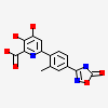 3-hydroxy-6-[2-methyl-4-(5-oxo-4,5-dihydro-1,2,4-oxadiazol-3-yl)phenyl]-4-oxo-1,4-dihydropyridine-2-carboxylic acid