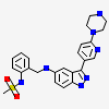 N-{2-[({3-[6-(piperazin-1-yl)pyridin-3-yl]-1H-indazol-5-yl}amino)methyl]phenyl}methanesulfonamide