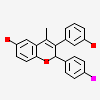 (2S)-3-(3-hydroxyphenyl)-2-(4-iodophenyl)-4-methyl-2H-1-benzopyran-6-ol