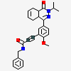 3-[5-[(4aR,8aS)-4-OXIDANYLIDENE-3-PROPAN-2-YL-4a,5,8,8a-TETRAHYDROPHTHALAZIN-1-YL]-2-METHOXY-PHENYL]-N-(PHENYLMETHYL)PROP-2-YNAMIDE