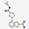 4-[5-(cyclopropylcarbamoyl)thiophen-2-yl]-1-benzothiophene-2-carboxamide