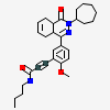 3-[5-[(4~{a}~{R},8~{a}~{S})-3-cycloheptyl-4-oxidanylidene-4~{a},5,6,7,8,8~{a}-hexahydrophthalazin-1-yl]-2-methoxy-phenyl]-~{N}-butyl-prop-2-ynamide