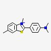 2-[4-(dimethylamino)phenyl]-3,6-dimethyl-1,3-benzothiazol-3-ium