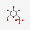 2,6-anhydro-5,7-dideoxy-5-fluoro-7-phosphono-D-glycero-D-manno-heptitol