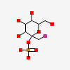 1-deoxy-1-fluoro-2-O-phosphono-alpha-D-gluco-hept-2-ulopyranose