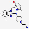 2-[[2-[[1-(2-azanylethyl)piperidin-4-yl]amino]-4-methyl-benzimidazol-1-yl]methyl]-6-methyl-pyridin-3-ol