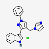 2-chloranyl-3-[4-(imidazol-1-ylmethyl)-1-phenyl-pyrazol-3-yl]-1~{H}-indole