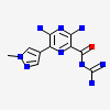 3,5-diamino-N-carbamimidoyl-6-(1-methyl-1H-pyrazol-4-yl)pyrazine-2-carboxamide