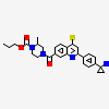 propyl (2~{R})-4-[2-[4-(1-azanylcyclopropyl)phenyl]quinolin-7-yl]carbonyl-2-methyl-piperazine-1-carboxylate