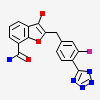 2-{[3-fluoro-4-(1H-tetrazol-5-yl)phenyl]methyl}-3-hydroxy-1-benzofuran-7-carboxamide