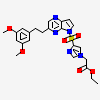 ethyl [4-({3-[2-(3,5-dimethoxyphenyl)ethyl]-5H-pyrrolo[2,3-b]pyrazin-5-yl}sulfonyl)-1H-imidazol-1-yl]acetate