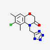 6-chloranyl-5,7-dimethyl-4-(1~{H}-1,2,3,4-tetrazol-5-ylmethyl)-1,4-benzoxazin-3-one
