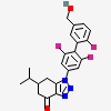(6R)-1-[3,5-bis(fluoranyl)-4-[2-fluoranyl-5-(hydroxymethyl)phenyl]phenyl]-6-propan-2-yl-6,7-dihydro-5H-benzotriazol-4-one