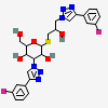 (2~{S},3~{R},4~{S},5~{R},6~{R})-4-[4-(3-fluorophenyl)-1,2,3-triazol-1-yl]-2-[(2~{R})-3-[4-(3-fluorophenyl)-1,2,3-triazol-1-yl]-2-oxidanyl-propyl]sulfanyl-6-(hydroxymethyl)oxane-3,5-diol