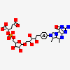 1-{4-[(6S,6aR,7R)-3-amino-6,7-dimethyl-1-oxo-1,2,5,6,6a,7-hexahydro-8H-imidazo[1,5-f]pteridin-10-ium-8-yl]phenyl}-1-deoxy-5-O-{5-O-[(S)-{[(1S)-1,3-dicarboxypropyl]oxy}(hydroxy)phosphoryl]-alpha-D-ribofuranosyl}-D-ribitol