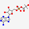 [[(2~{R},3~{S},4~{R},5~{R})-5-(6-aminopurin-9-yl)-3,4-bis(oxidanyl)oxolan-2-yl]methoxy-oxidanyl-phosphoryl] 2-methyl-2-oxidanyl-propanoate