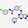 ~{N}-(3-chlorophenyl)-4-methyl-3-[(1-methyl-6-pyridin-3-yl-pyrazolo[3,4-d]pyrimidin-4-yl)amino]benzamide