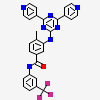 3-[(4,6-dipyridin-4-yl-1,3,5-triazin-2-yl)amino]-4-methyl-~{N}-[3-(trifluoromethyl)phenyl]benzamide