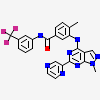 4-methyl-3-[(1-methyl-6-pyrazin-2-yl-pyrazolo[3,4-d]pyrimidin-4-yl)amino]-~{N}-[3-(trifluoromethyl)phenyl]benzamide
