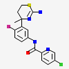 N-[3-[(4S)-2-azanyl-4-methyl-5,6-dihydro-1,3-thiazin-4-yl]-4-fluoranyl-phenyl]-5-chloranyl-pyridine-2-carboxamide