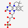 1-deoxy-5-O-phosphono-1-(3,3,4,5-tetramethyl-9,11-dioxo-2,3,8,9,10,11-hexahydro-7H-quinolino[1,8-fg]pteridin-12-ium-7-yl)-D-ribitol